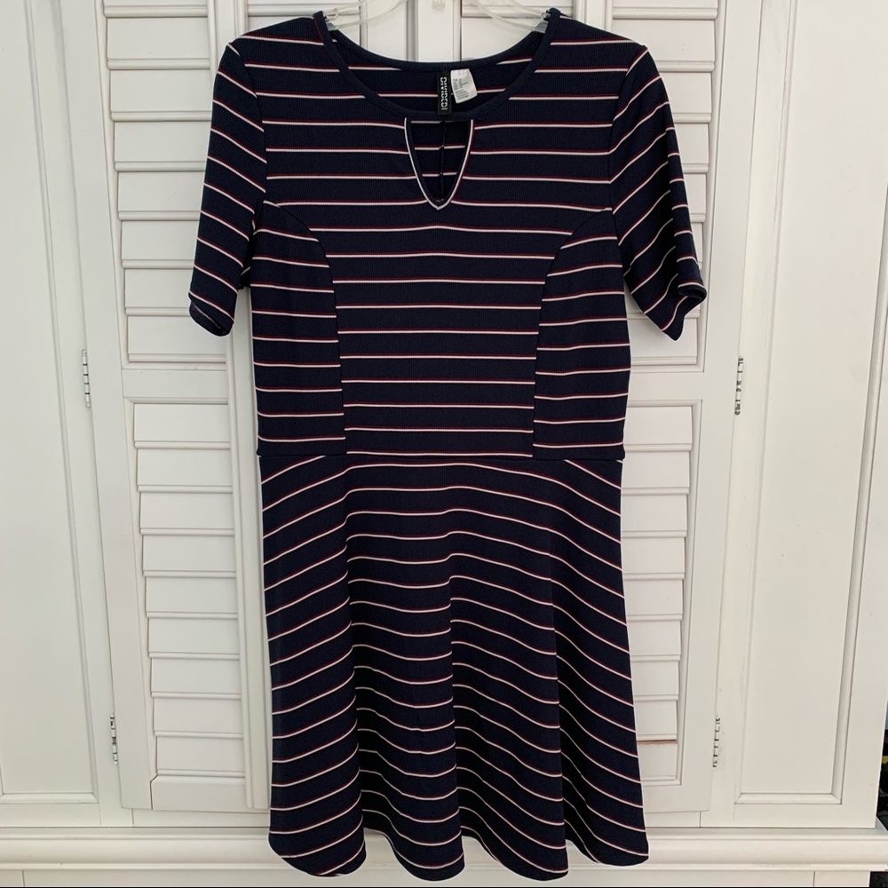 H&M red white and blue dress